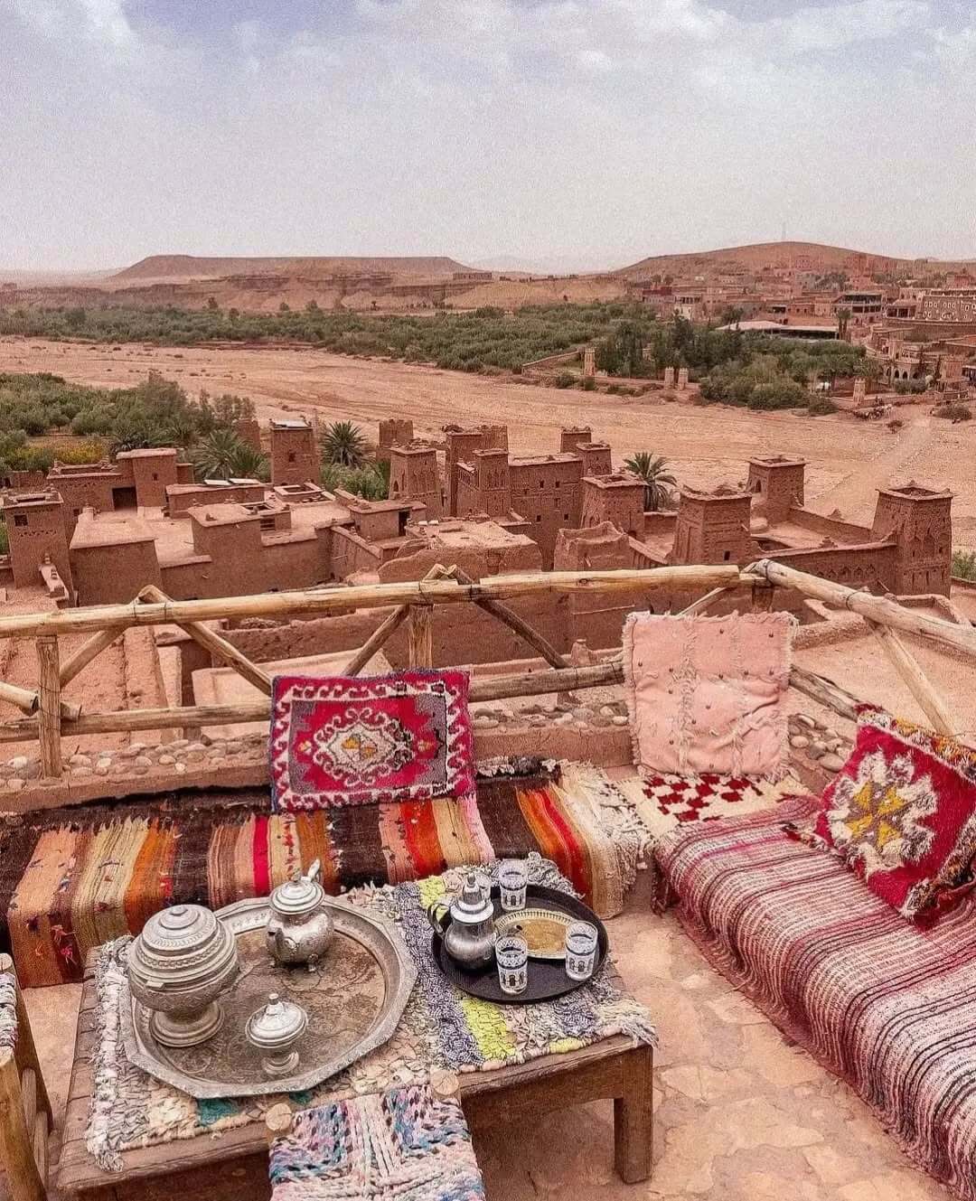 UNESCO World Heritage Kasbah Ait Ben Haddou on Marrakech desert tour 3 days ancient fortified village