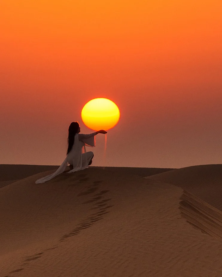 Sahara Desert dunes at Merzouga — the centrepiece of the 4 days tour from Fes to Marrakech