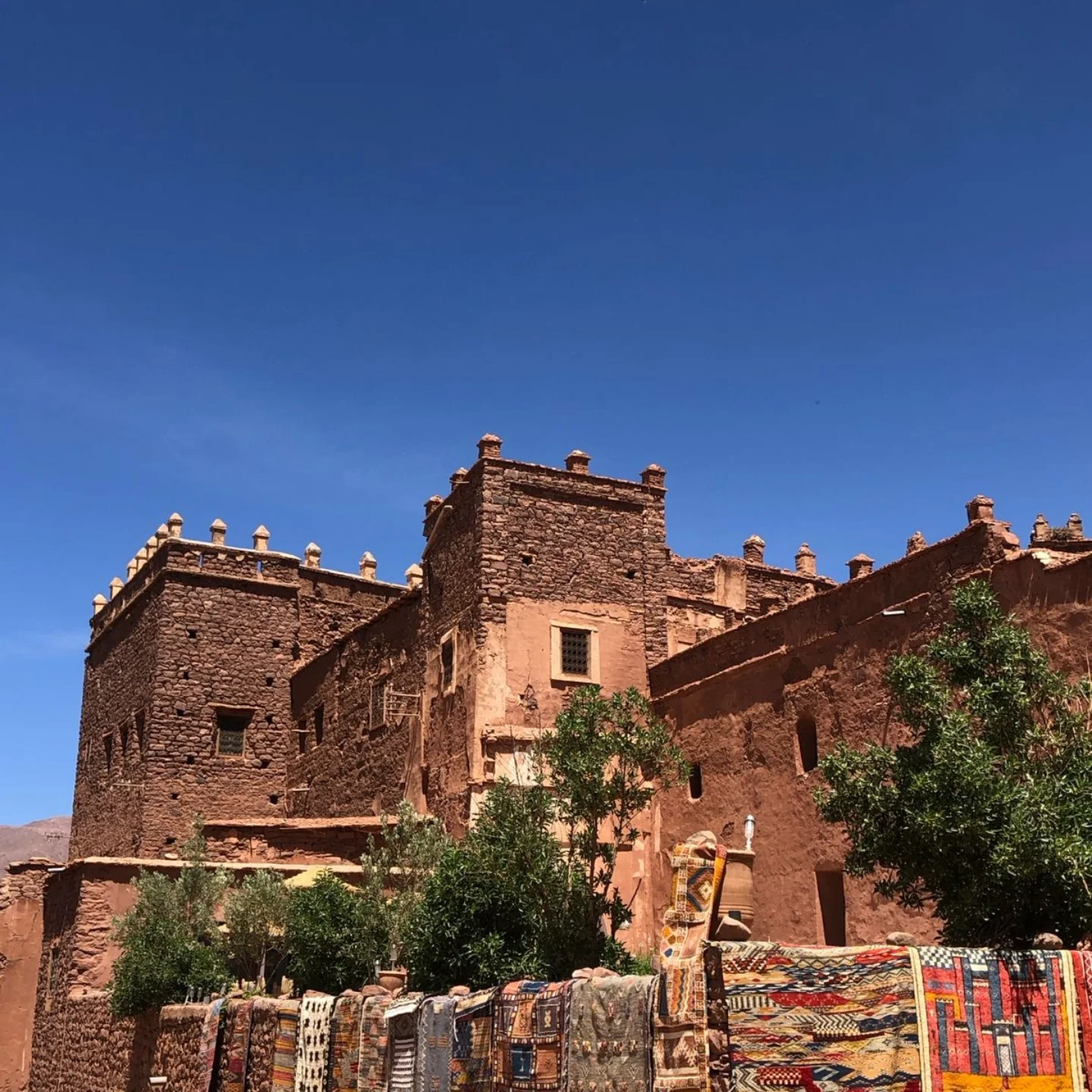 Interior ornamental details of Kasbah Telouet