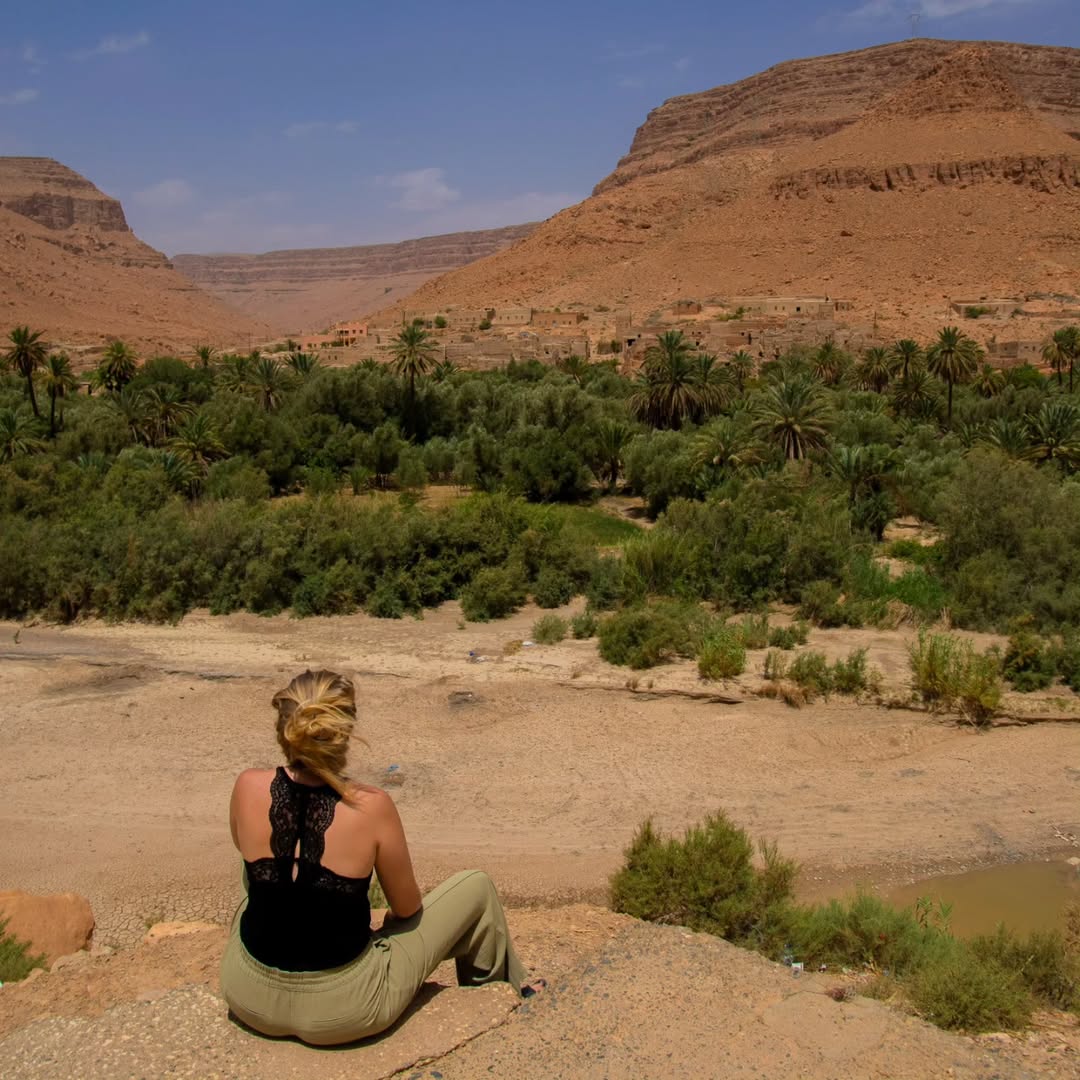 Spectacular Ziz River Valley Morocco - scenic landscape on 4 day desert tour from Fes