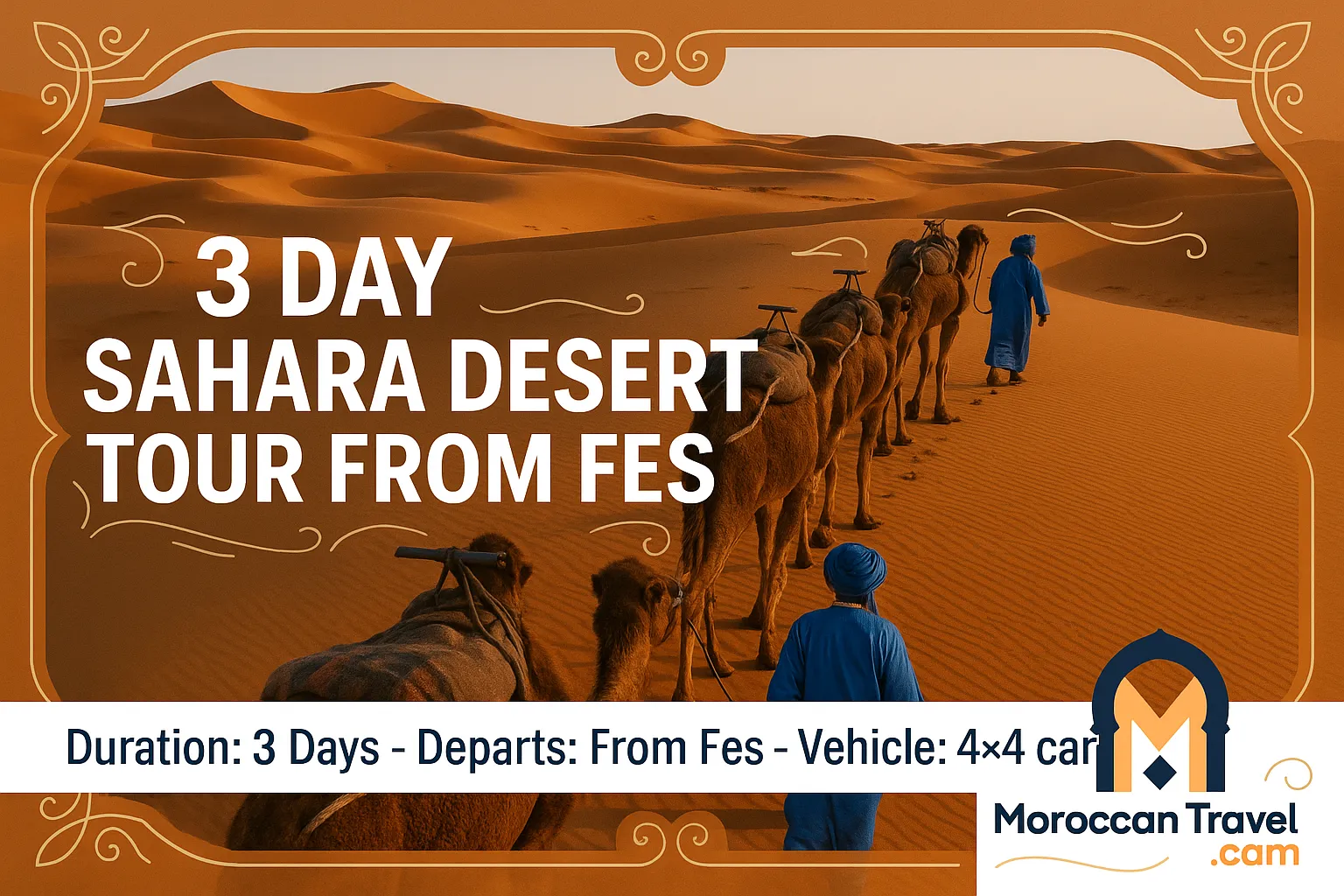 3 Day Sahara Desert Tour from Fes Middle Atlas Mountains Merzouga