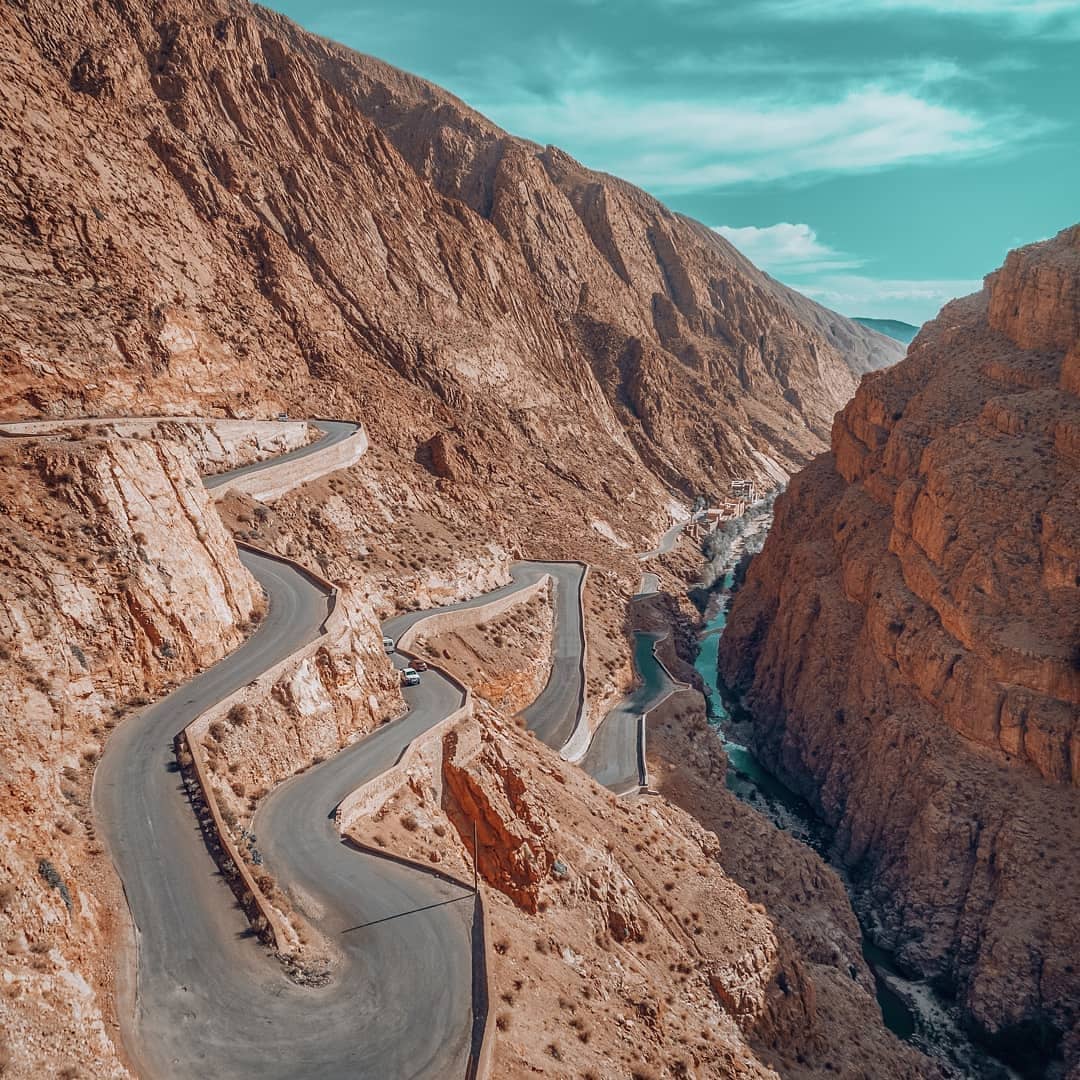 Col de Tizi n'Tichka dans le Haut Atlas, Maroc