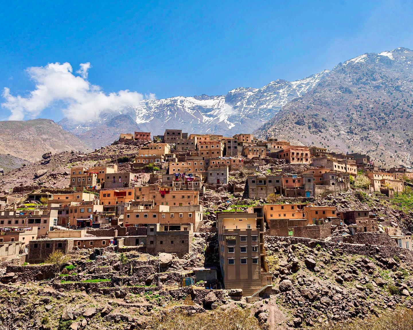 Berber village in the High Atlas Mountains of Morocco