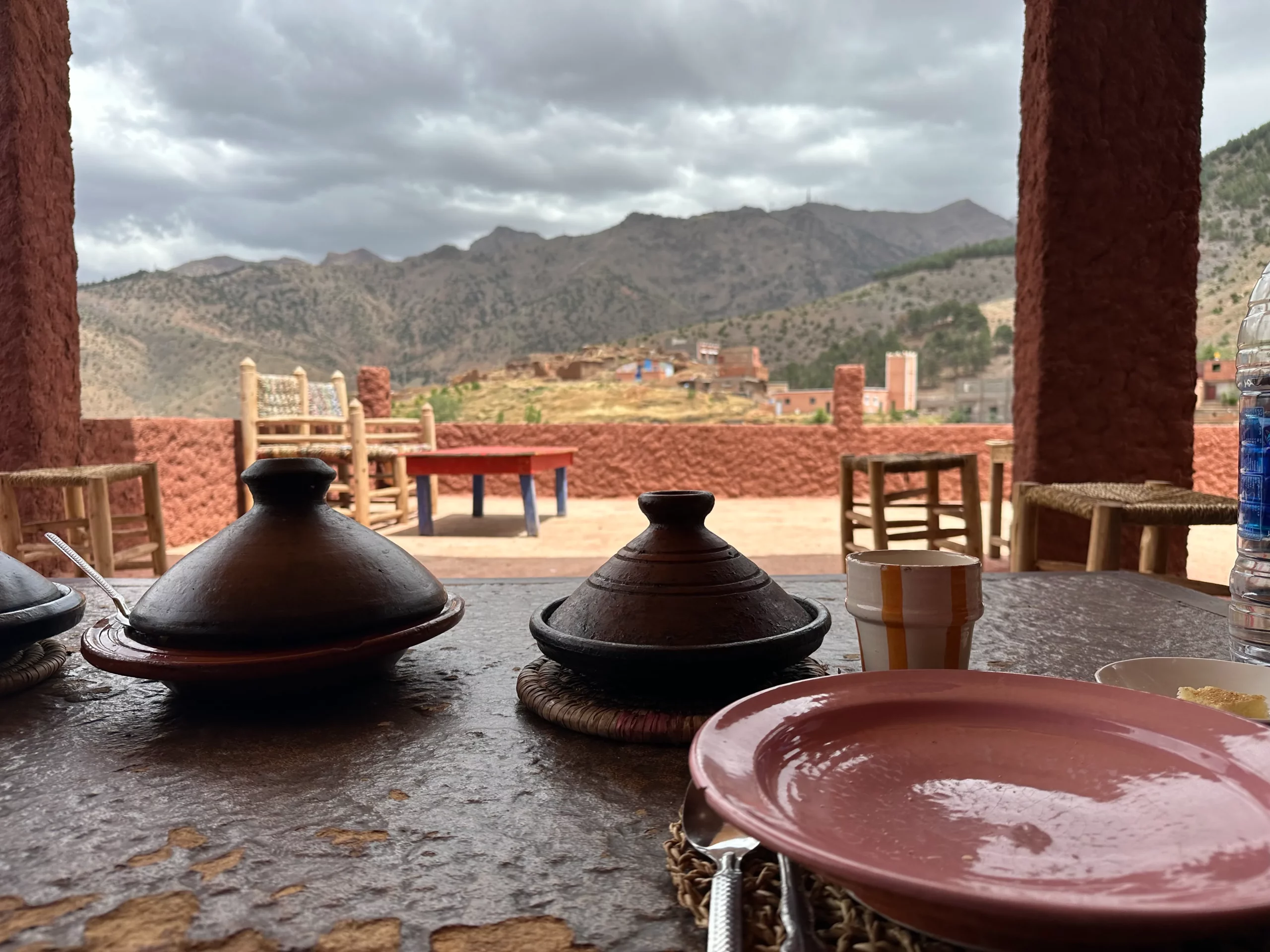 Beautiful view of Tajine cooking