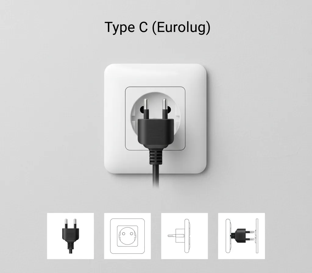 Type C Europlug CEE 7/16