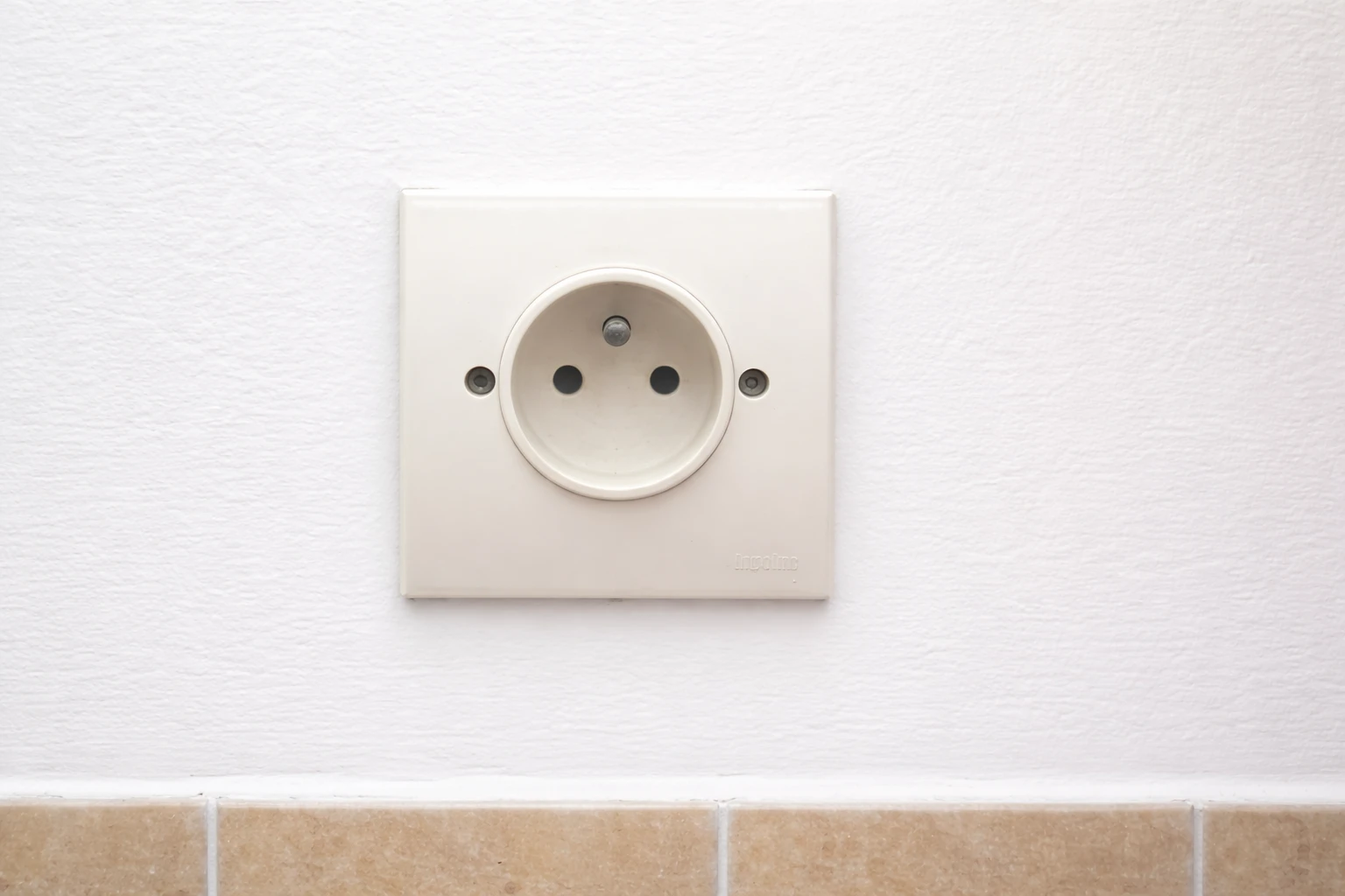 Morocco electrical outlet and plug socket — Type C and Type E sockets in Moroccan wall