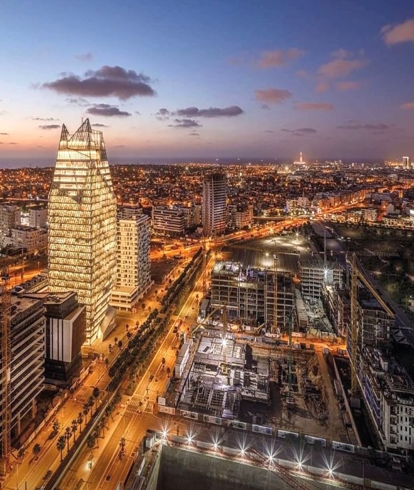 Skyline of Casablanca, Morocco