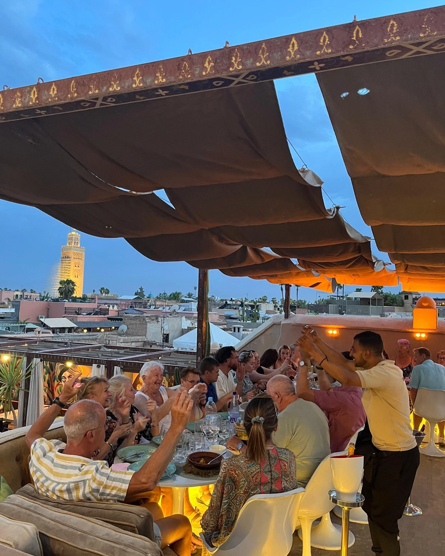 Marrakech By Night - Magical evening atmosphere in the medina with lantern lights and traditional architecture