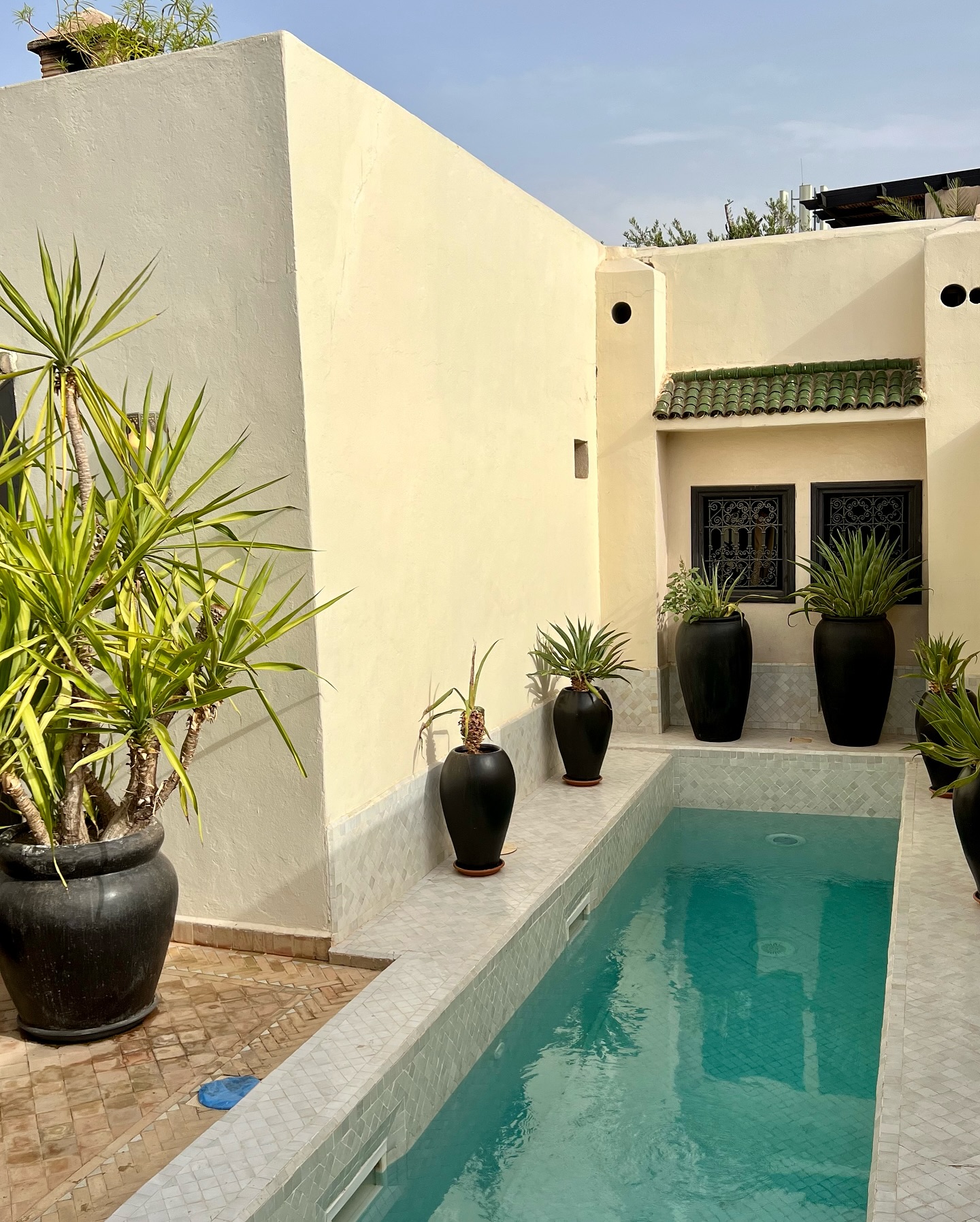 Riad Kheirredine suite interior blending Moroccan and Italian elegance