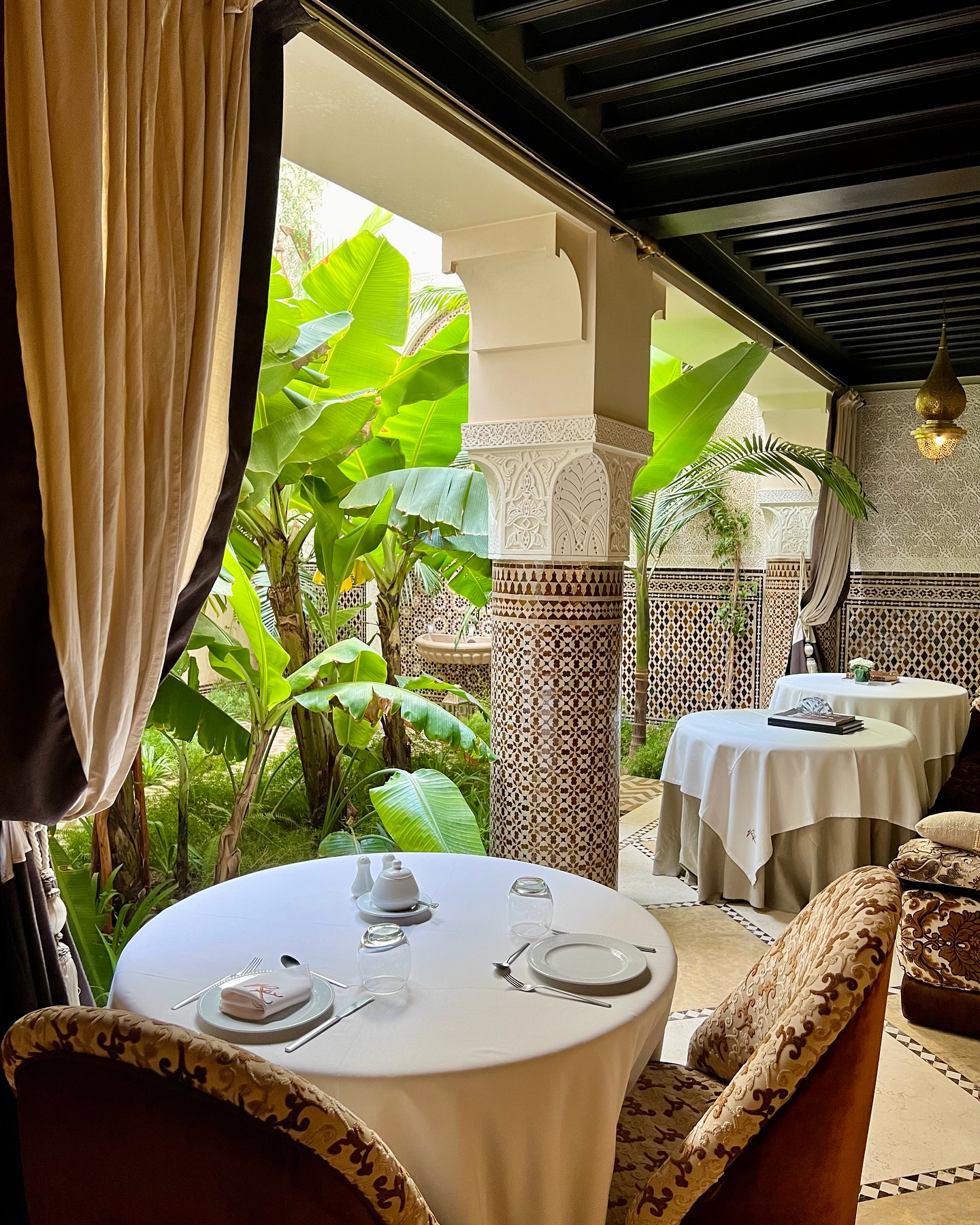 Riad Kheirredine romantic candlelit dinner in private medina courtyard