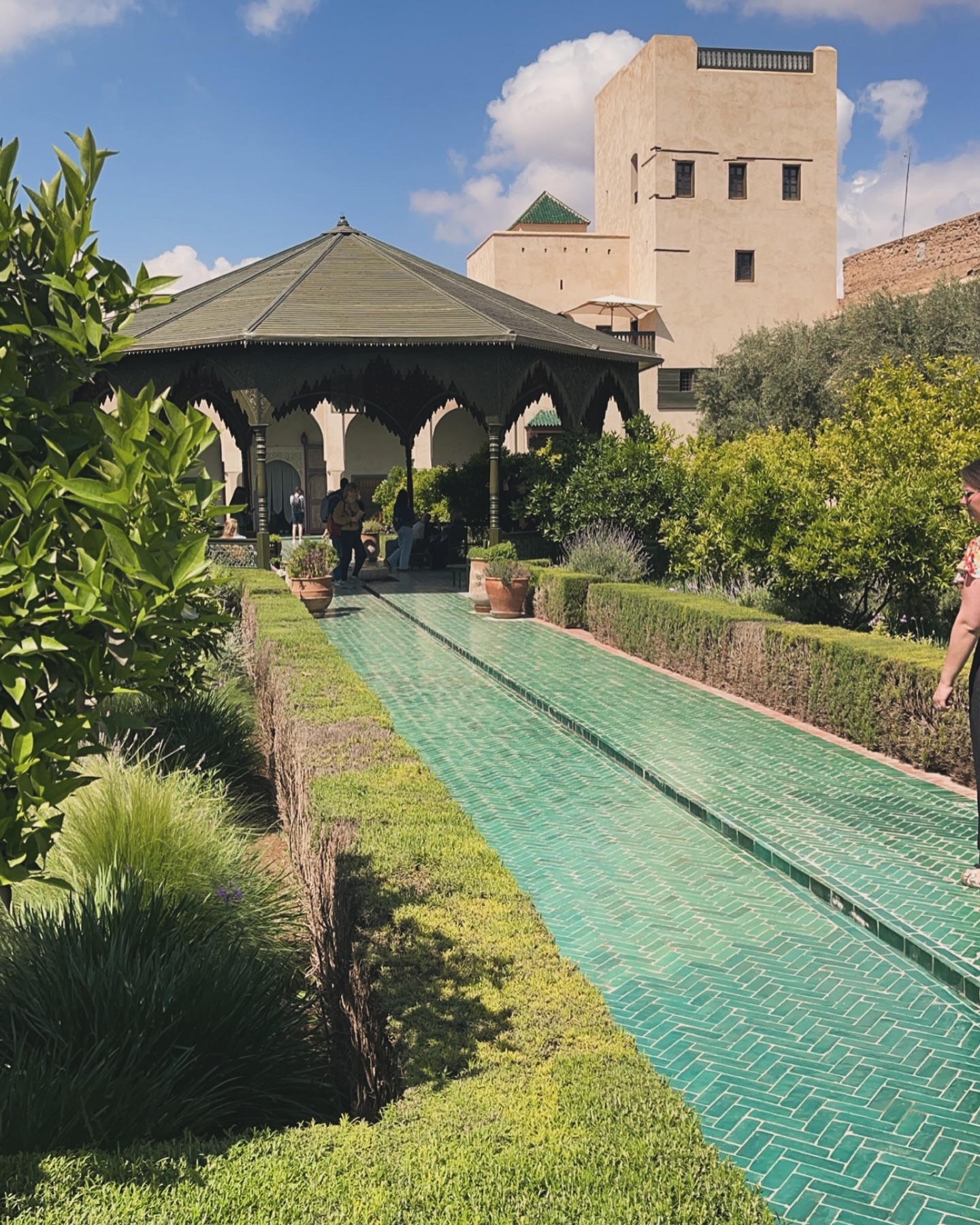 Le Jardin Secret Marrakech — tranquil Islamic garden with fountain and lush plantings