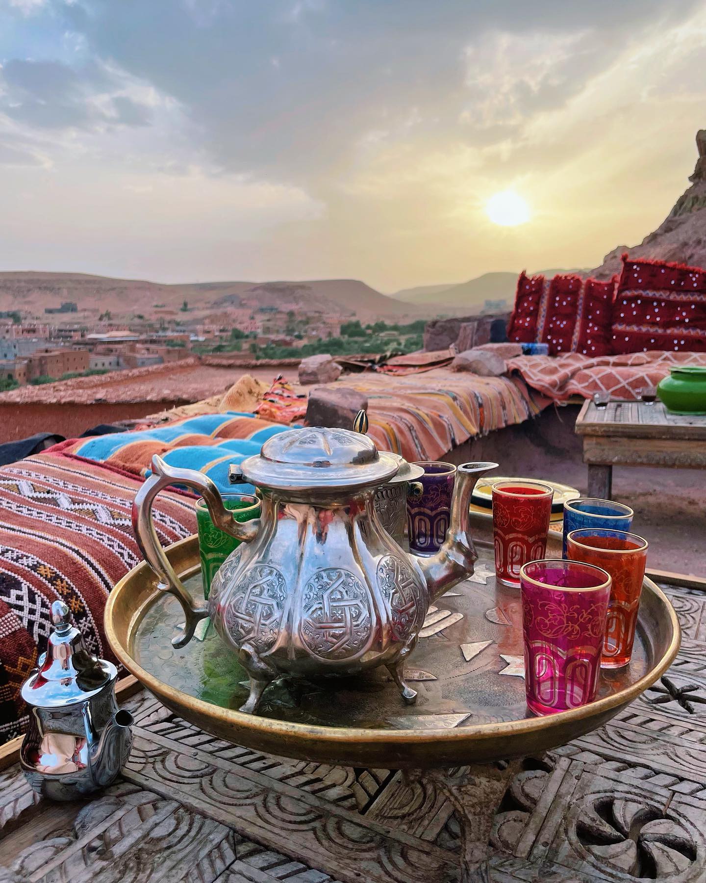 Aït Ben Haddou kasbah river valley sunset Morocco photography