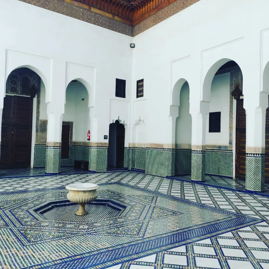 Dar Si Saïd Museum interior with carved plaster and wood
