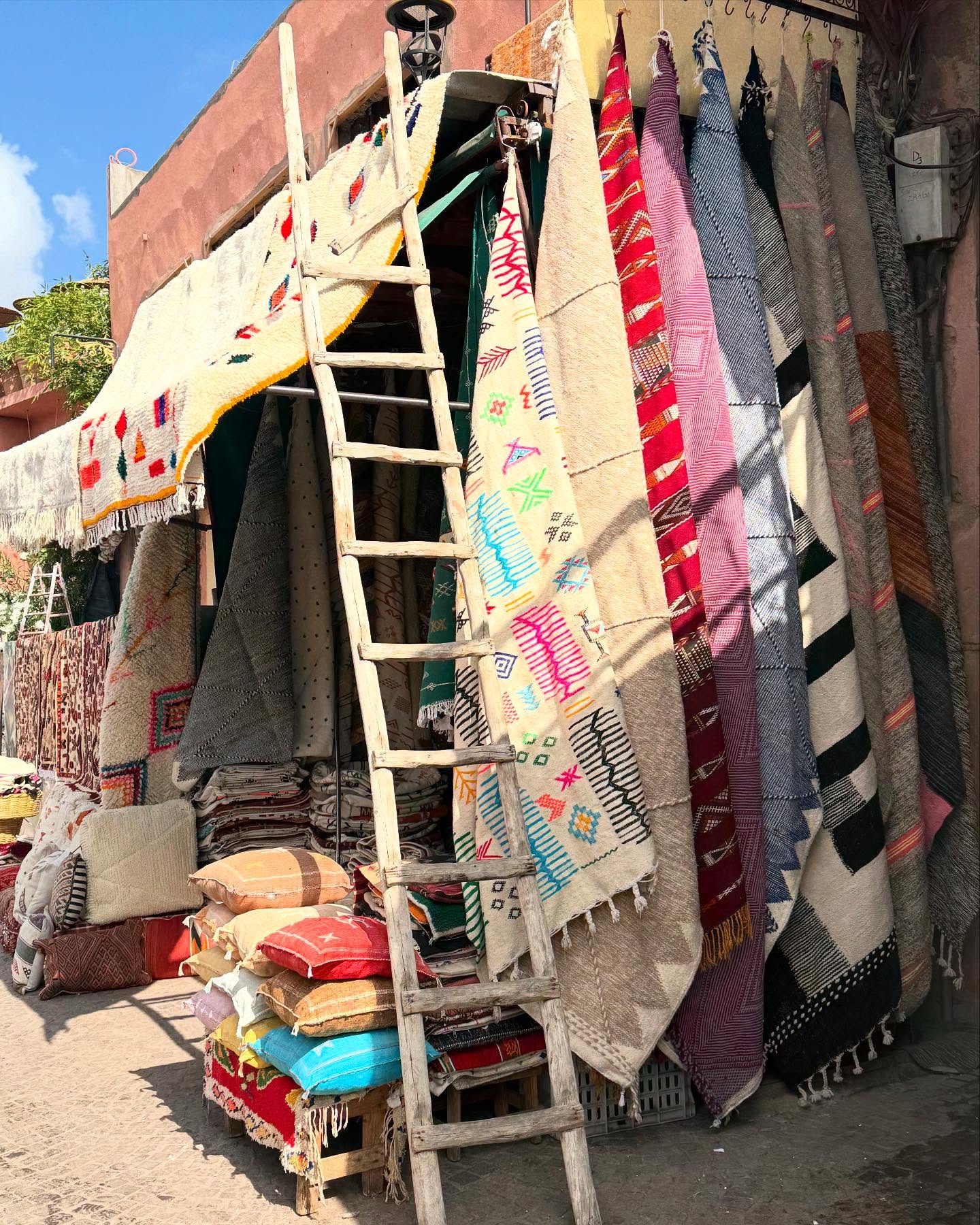 Spice stall inside the famous souks in Marrkech