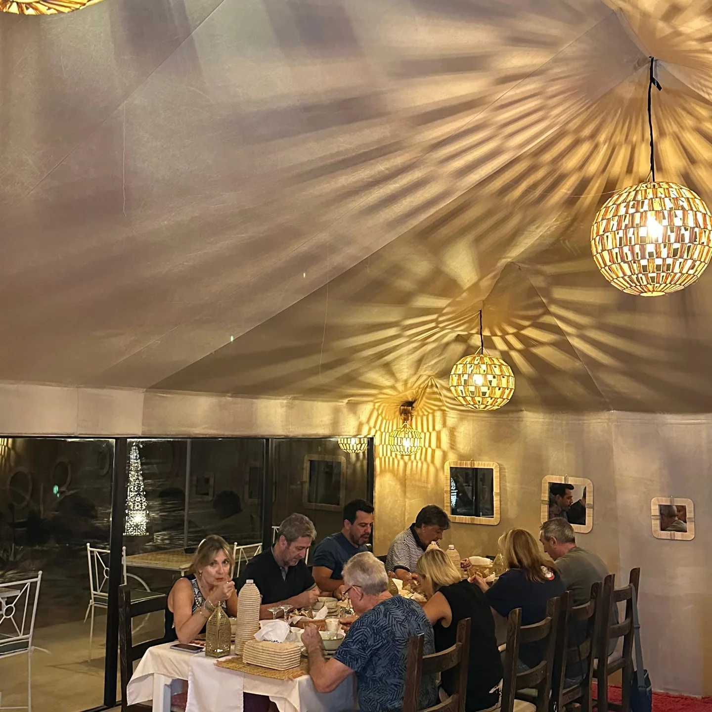 Gourmet dinner under the stars Sahara