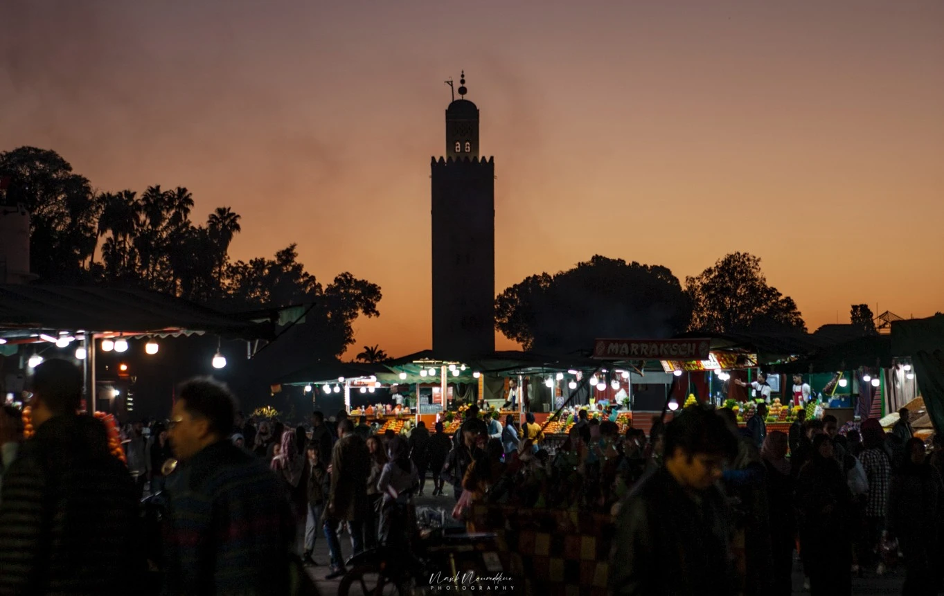 Marrakech streets and daily life in Morocco