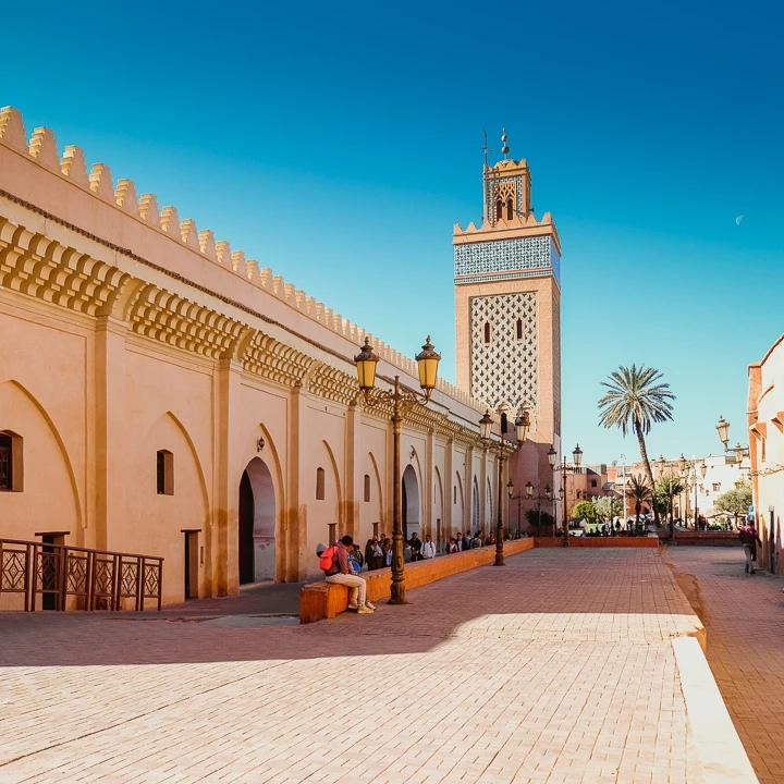 Moulay El Yazid Mosque near Saadian Tombs in the Kasbah district