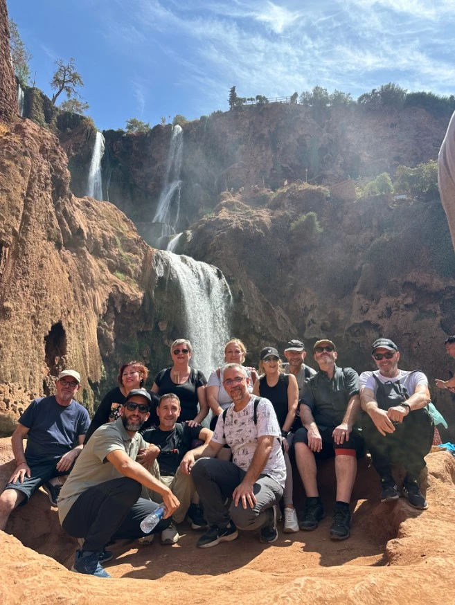 Senior travelers visiting the Marrakech medina on a Morocco tour