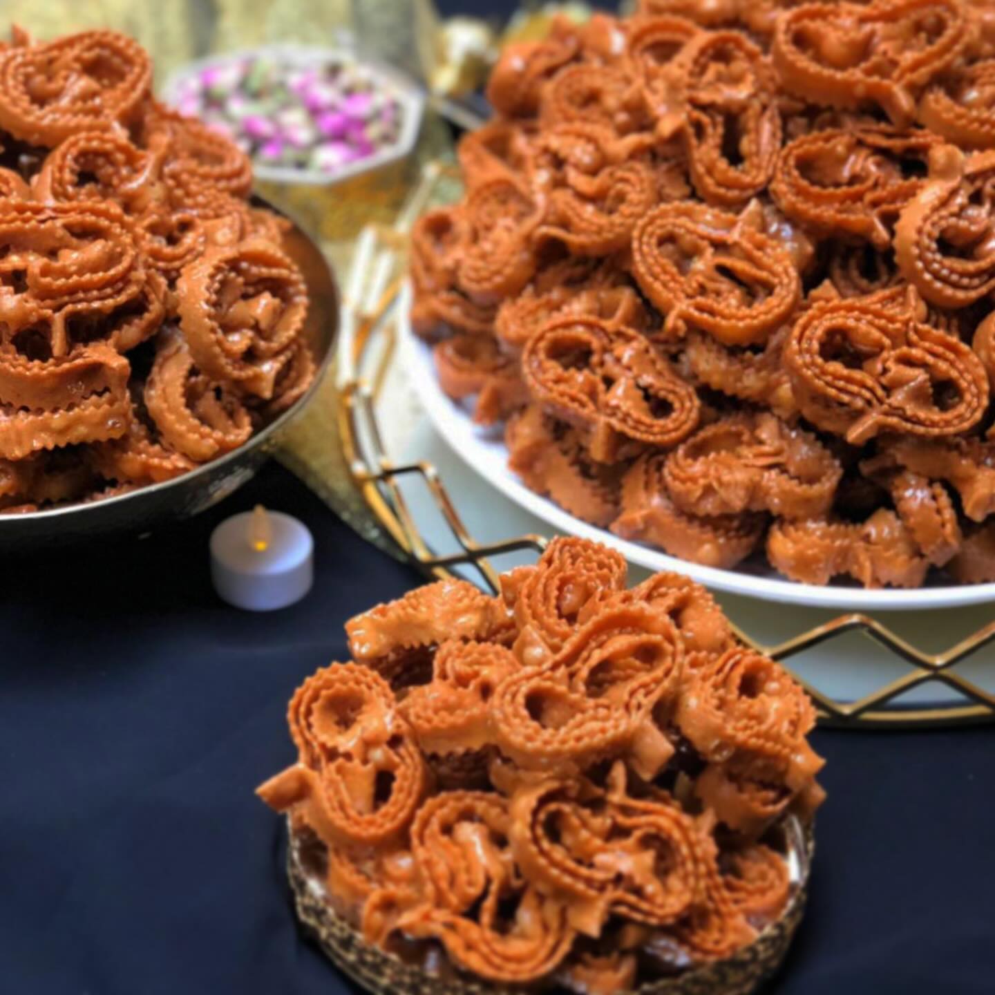 Chebakia sesame honey cookies from Morocco