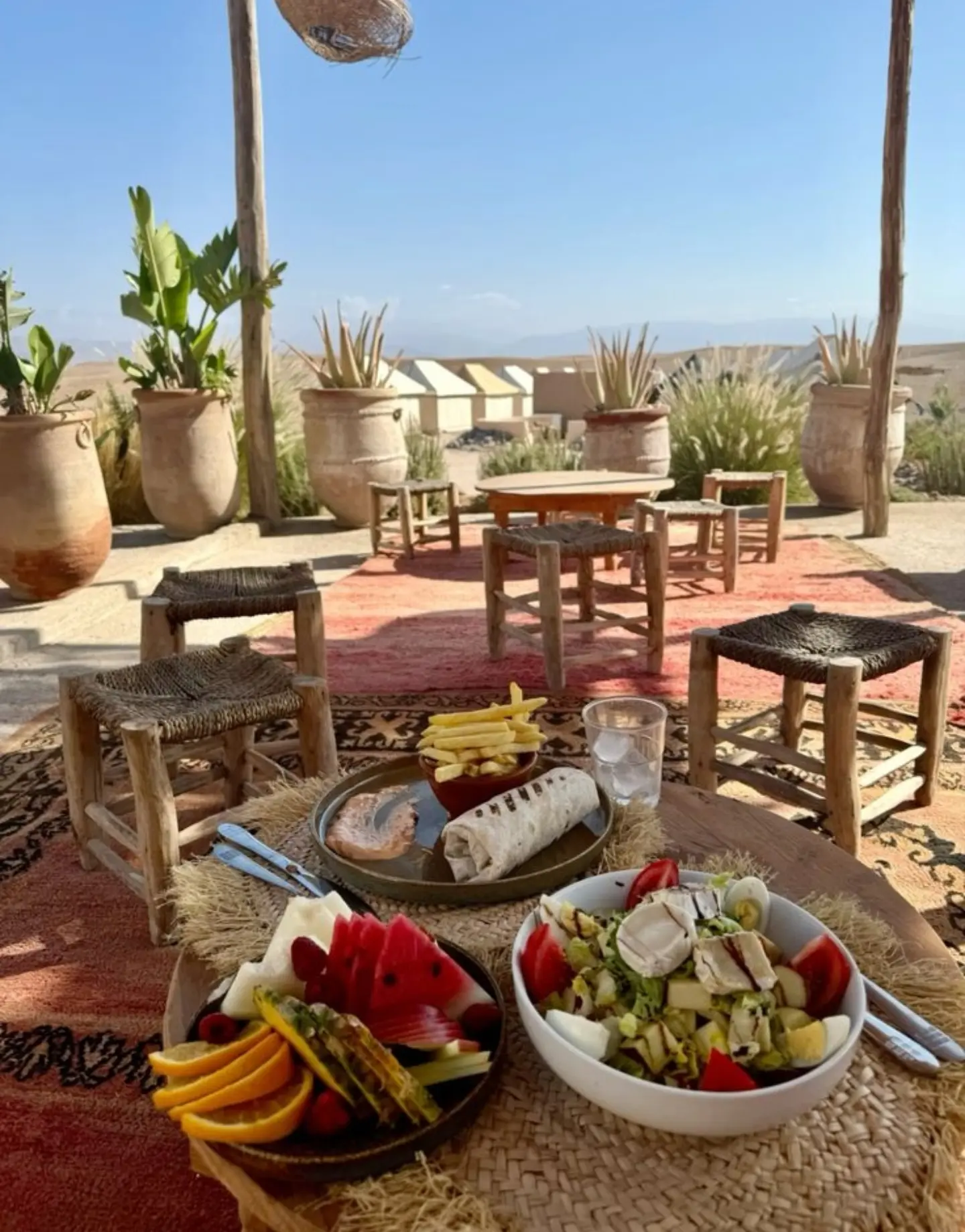 Dinner in Agafay desert 