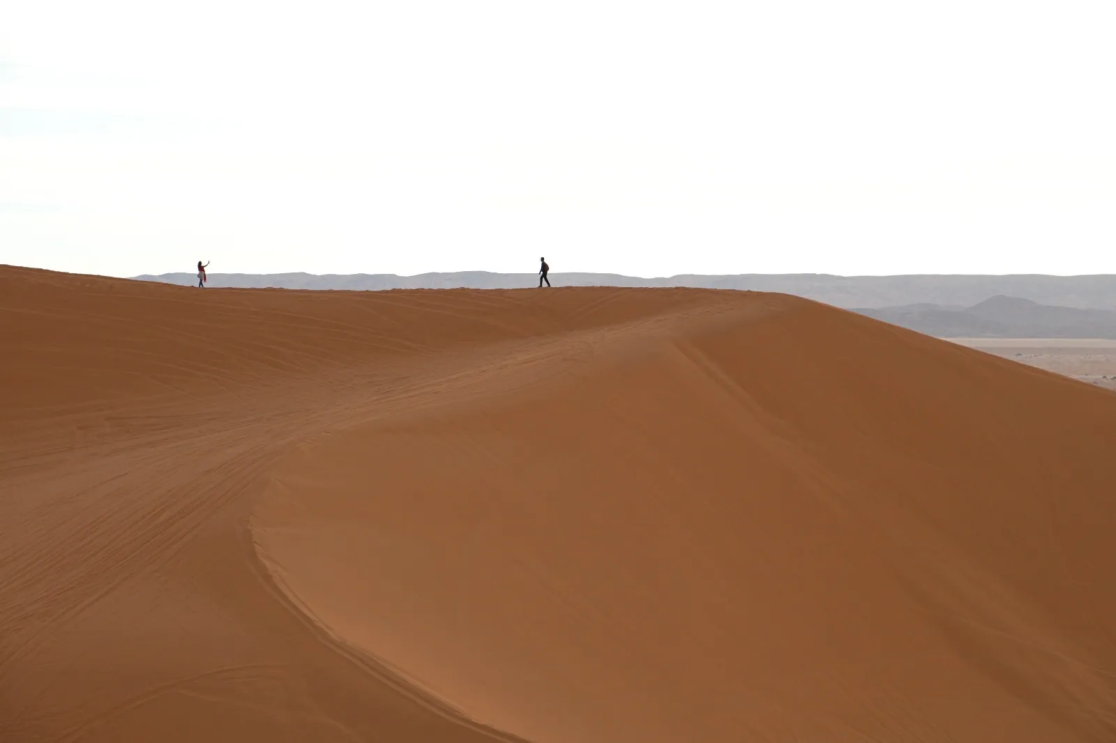 Golden sand dunes of Erg Chebbi near Merzouga, Sahara Desert Morocco