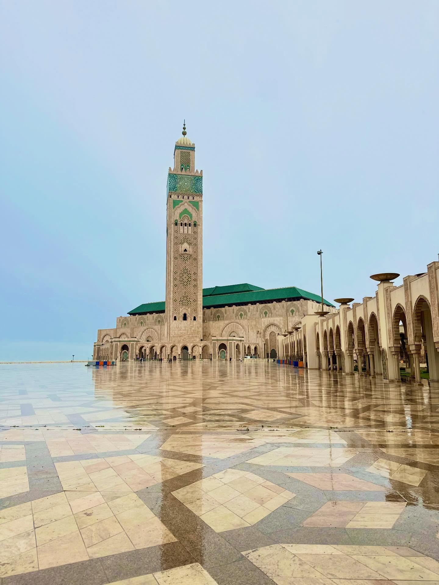 Hassan II Mosque in Casablanca — the largest city in Morocco