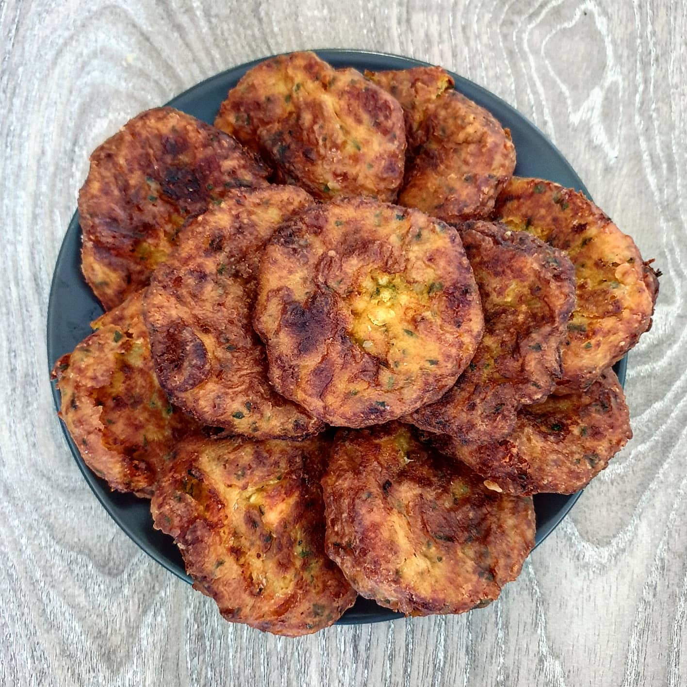 Maakouda — Moroccan potato fritters served with harissa