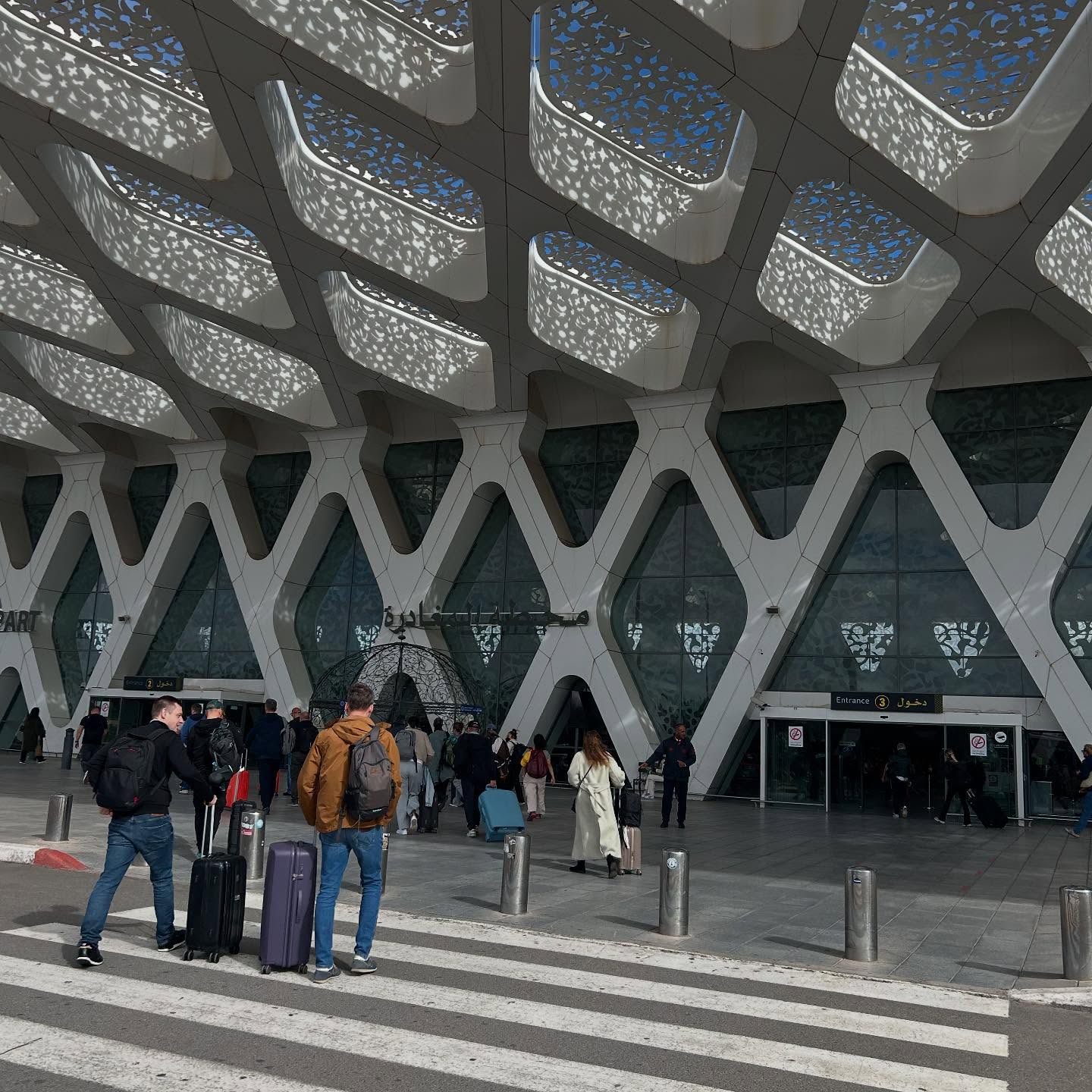 Marrakesh Menara Airport exterior arrivals area