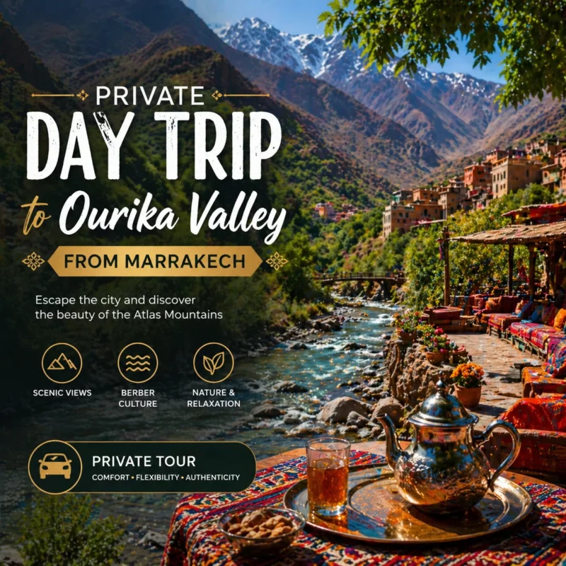Private day trip to Ourika valley from Marrakech