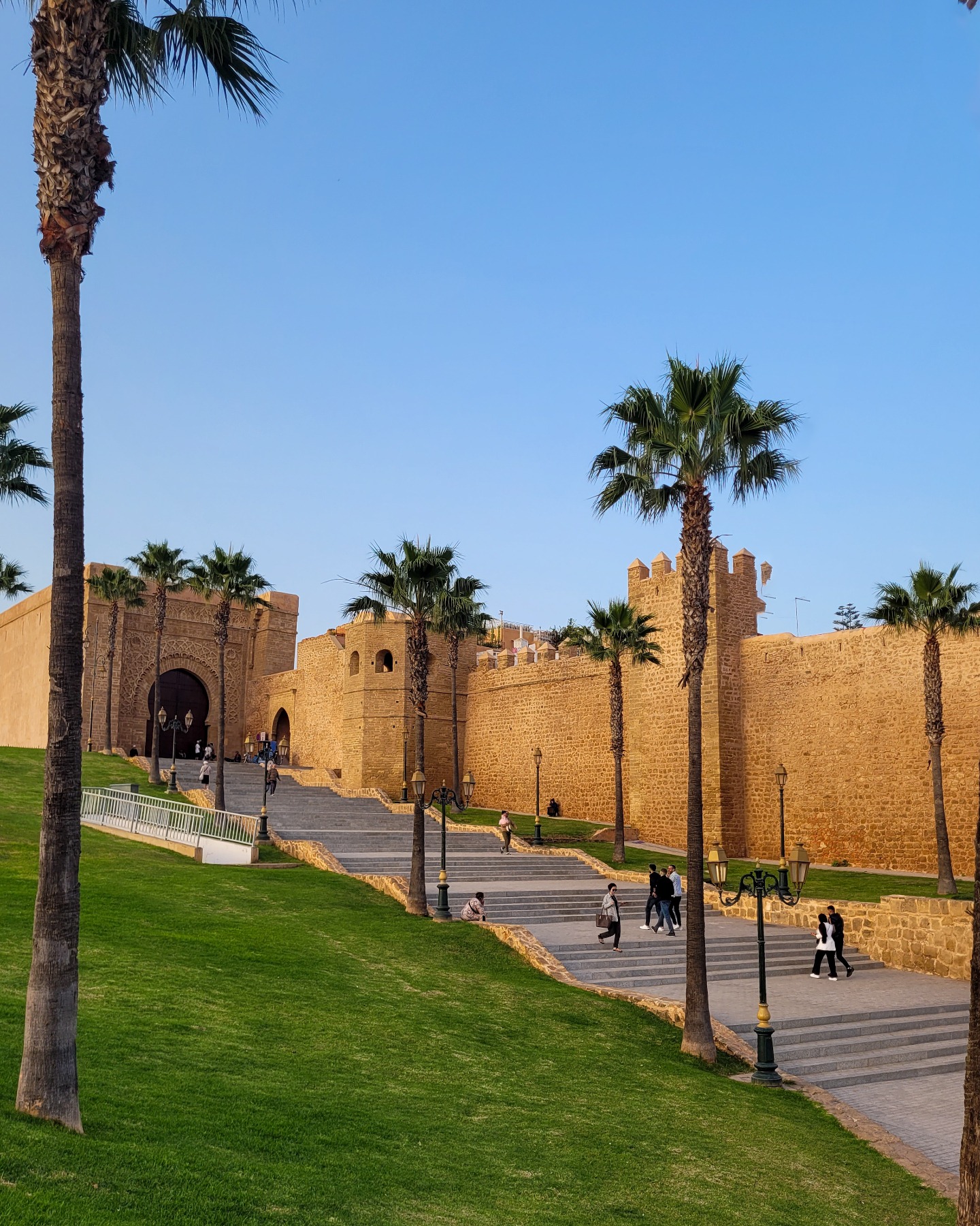 Rabat Kasbah of the Udayas with blue and white lanes
