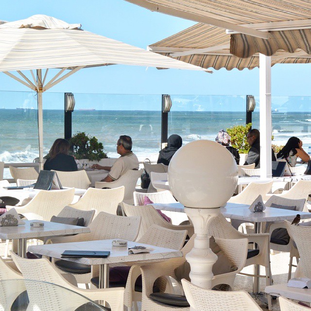 Casablanca Corniche and Atlantic Ocean view