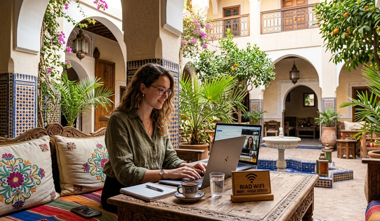 WiFi in Morocco – working remotely from a riad in Marrakech