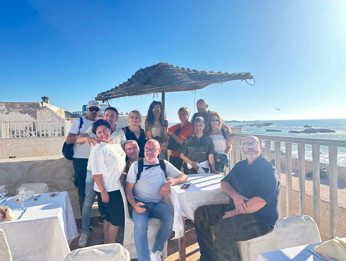 English tourist exploring Essaouira Morocco
