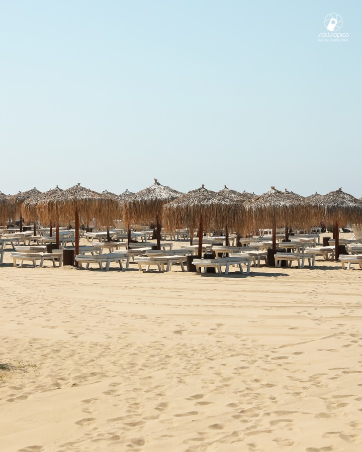 Saidia blue beach in summer – Mediterranean coast of Morocco