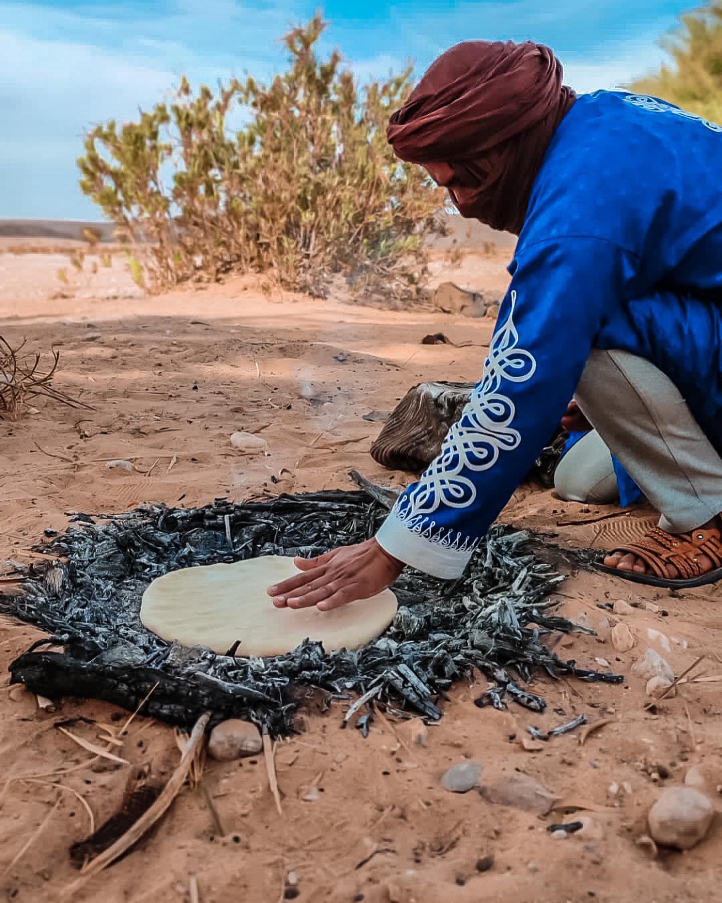 Step 1: Preparing the semolina dough for Madfouna