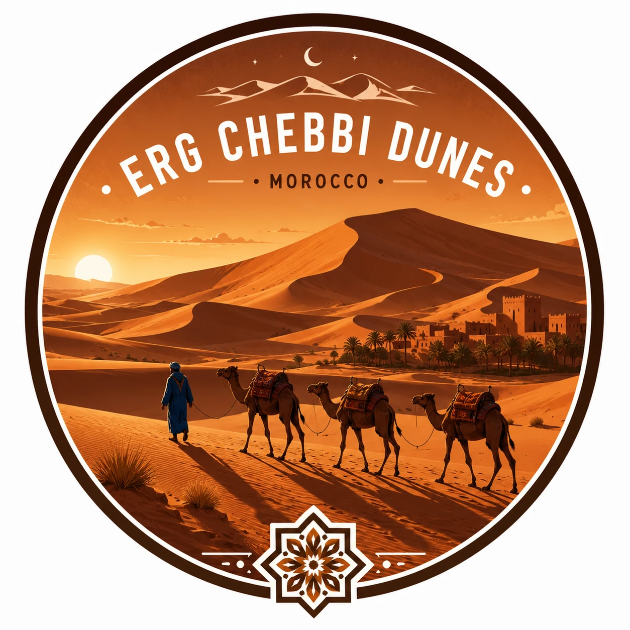 Erg Chebbi Dunes near Merzouga Morocco