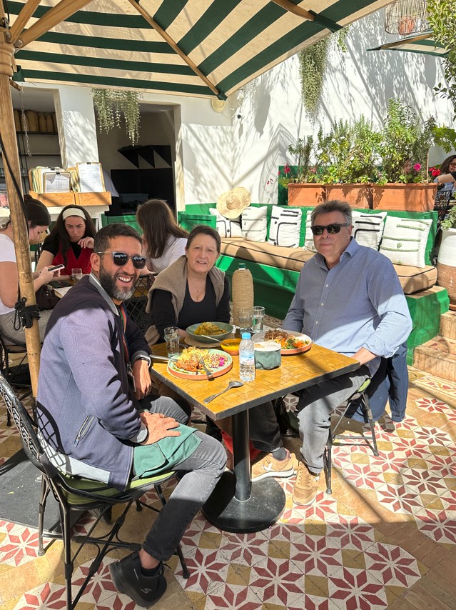 Licensed guide Mouhssine ELIOUJ at L'Mida Marrakech with tourists