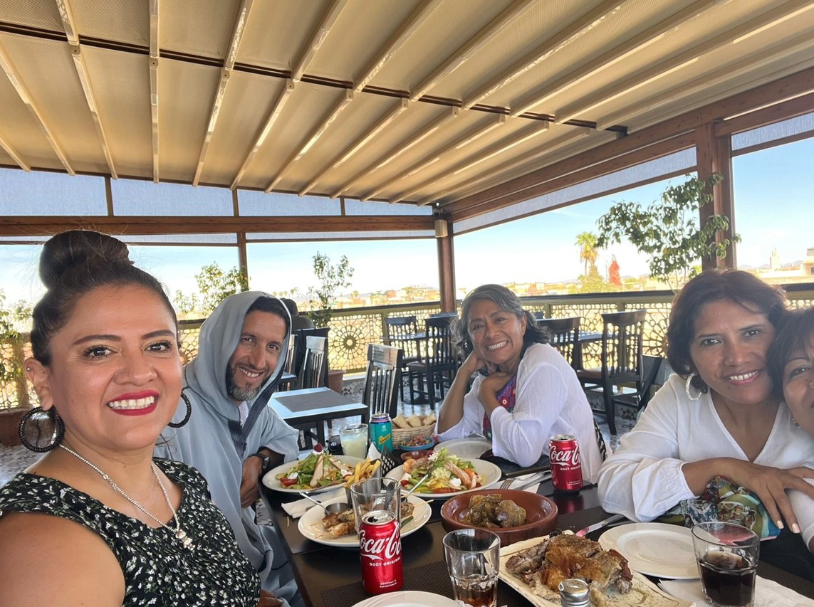Dining experience at Mythe Restaurant guided tour Marrakech