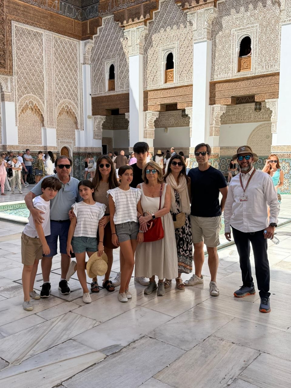 Mouhssine ELIOUJ licensed guide exploring Marrakech with tourists
