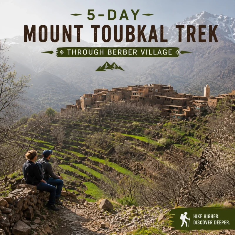 5-Day Mount Toubkal Trek Through Berber Village