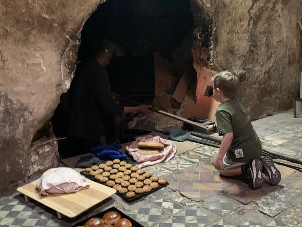 A communal bread oven in a residential quarter of the Marrakech medina