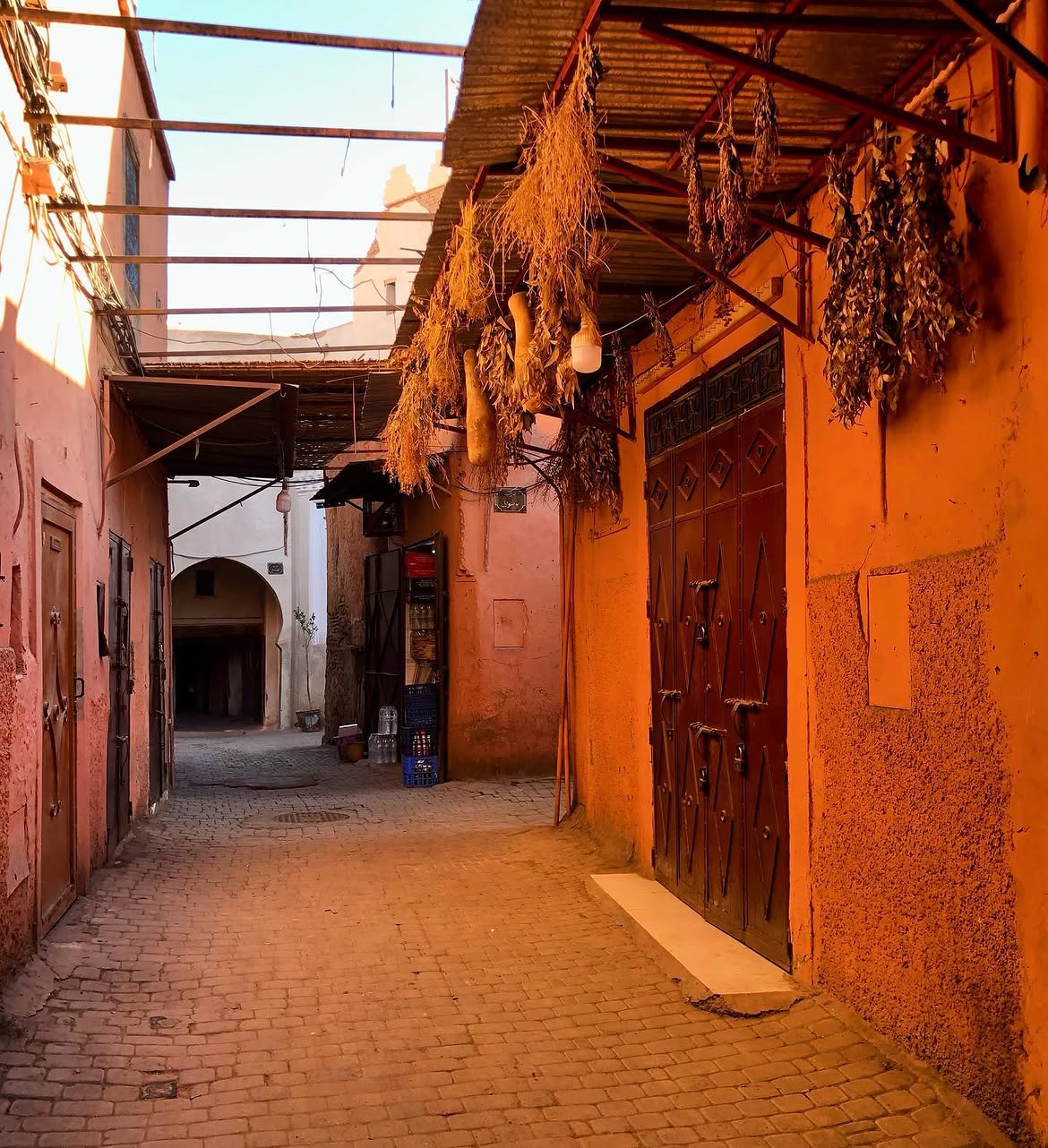 Everyday street life in the Kennaria quarter of Marrakech